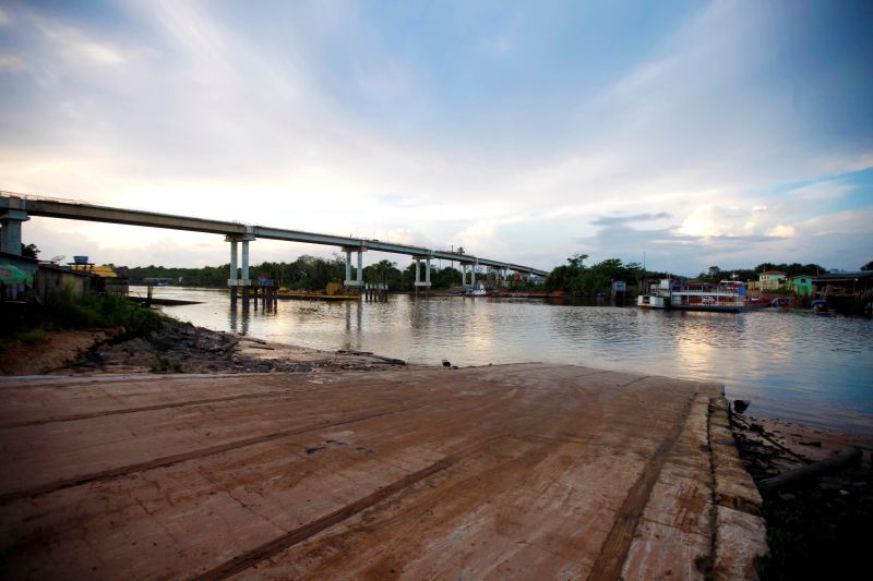 notícia: Setran avança nas obras de construção da ponte de integração do Baixo Tocantins