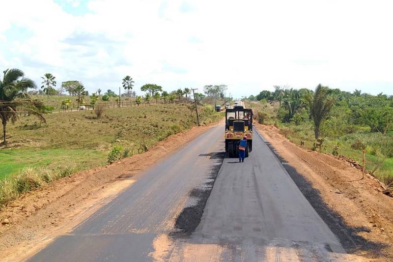 A Secretaria de Estado de Transportes (Setran) trabalha na recuperação da PA-275, situada na região sudeste do Pará. 