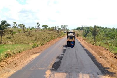 notícia: Setran executa obras na PA-275, na região sudeste do Pará