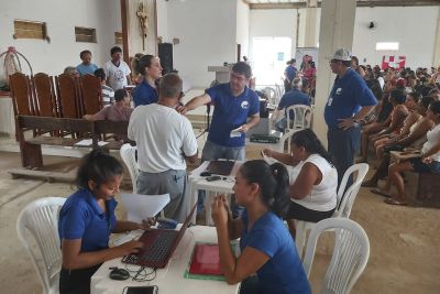notícia: Cosanpa atende mais de mil moradores em Santarém e prorroga ação até domingo