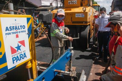 galeria: Estado inicia obras de pavimentação no município do Acará 