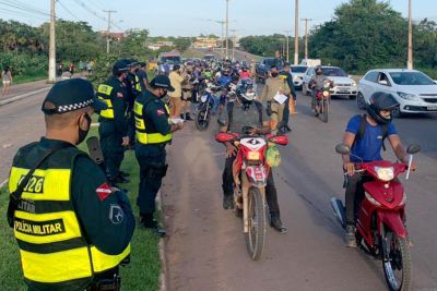 notícia: Órgãos de segurança avaliam ações realizadas na primeira semana de lockdown em Santarém