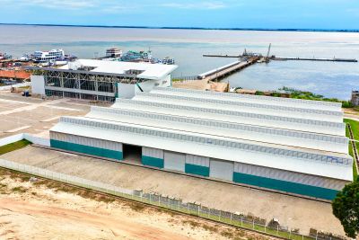 notícia: Em Santarém, obra do Terminal Hidroviário entra na reta final