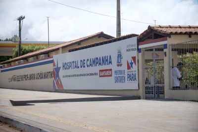 notícia: Único em operação, Hospital de Campanha de Santarém está com baixa demanda