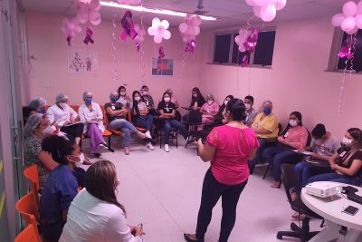 notícia: Em Belém, oncológico infantil promove roda de conversa sobre câncer de mama