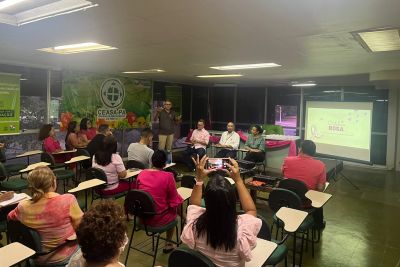 notícia: Centrais de Abastecimento do Pará promove palestra em alusão ao Outubro Rosa