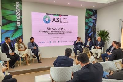 notícia: COP 27: Governo do Pará discute fortalecimento da cadeia produtiva e desenvolvimento socioambiental