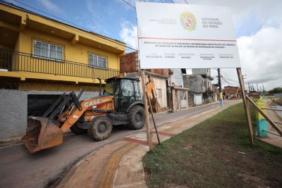 notícia: Sedop garante pavimentação asfáltica nas vias do entorno da Usina da Terra Firme, em Belém