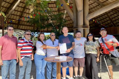 notícia: Cosanpa firma termo de cessão para uso de prédio voltado a projeto social no Parque do Utinga  