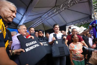 notícia: No aniversário de Belém, Governo do Estado entrega mais de 200 coletes balísticos à Guarda Municipal