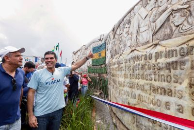 notícia: Em homenagem aos fundadores do município, Estado entrega 'Monumento dos Pioneiros' em Placas