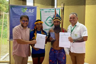 notícia: Emater entrega mais de 200 CAF’s em ação da Semana dos Povos Indígenas na UsiPaz, em Ananindeua