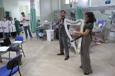 notícia: Hospital Gaspar Vianna recebe  2ª edição do projeto "Sons de Acolhimento"