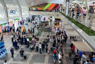 notícia: Setur promove receptivo a passageiros de novo voo entre Guarulhos e Belém 