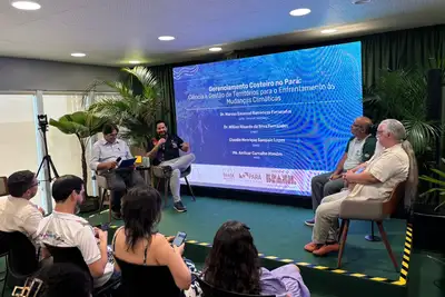 notícia: Gestão costeira do Estado ganha foco em painel do Pavilhão Pará na COP 30