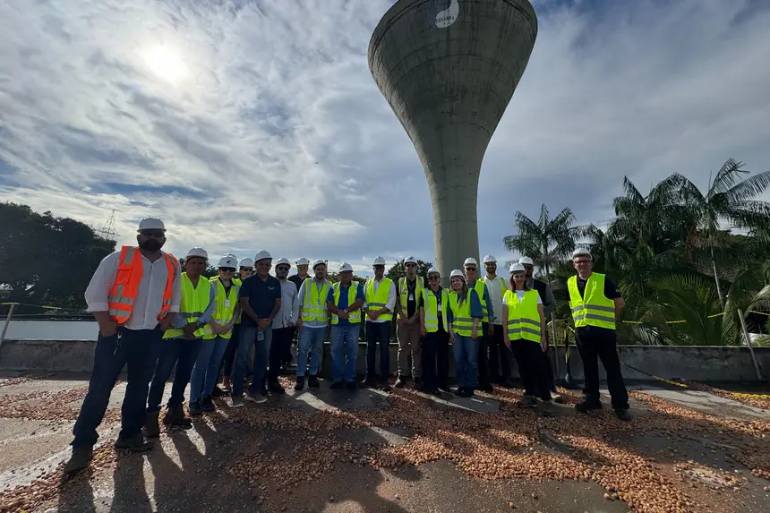 Visita técnica nos setores que estão passando pelas intervenções.