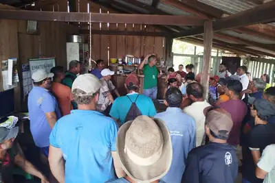 notícia: Emater realiza primeira reunião com futuros assentados de colônia em Ipixuna do Pará