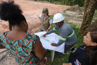notícia: Semas acompanha obras no Quilombo do Abacatal e garante avanço de condicionantes da Avenida Liberdade