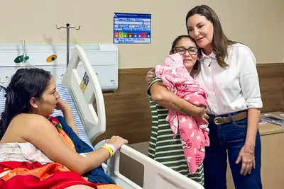 notícia: Hospital Materno-Infantil de Ananindeua Anita Gerosa realiza mais de mil atendimentos no primeiro mês, após entrega pelo Estado