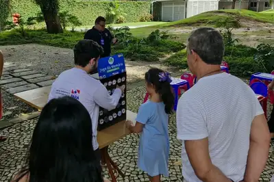 notícia: Semas leva educação ambiental ao Circuito do Brincar no Parque da Residência, em Belém