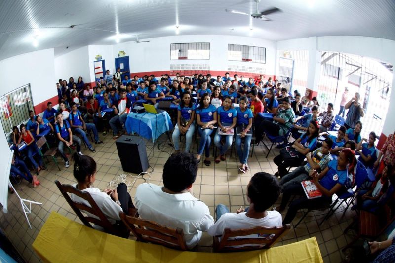 notícia: “Papo di Rocha” marca o início das aulas em escola pública de Marituba