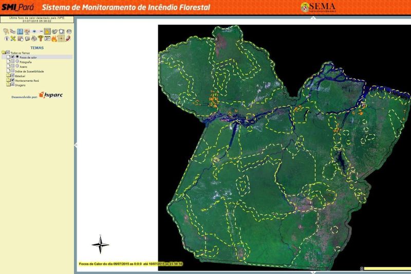 notícia: Pará implanta Sistema de Monitoramento de Incêndio Florestal