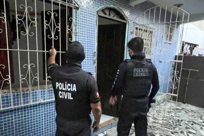 notícia: Polícia Civil prende cinco investigados por roubo qualificado contra lojas de celulares, em Belém