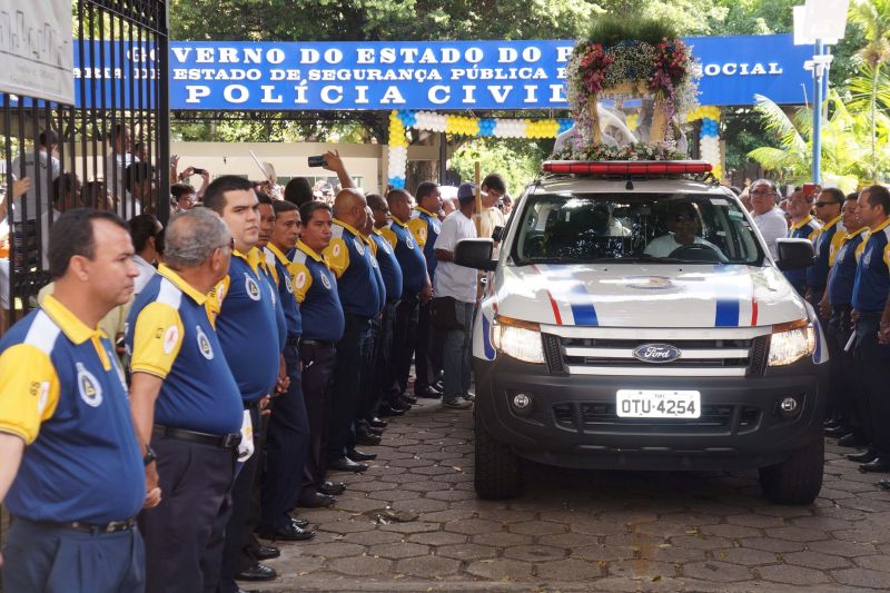 notícia: Romaria rodoviária da Polícia Civil encerra visitas da imagem peregrina às delegacias