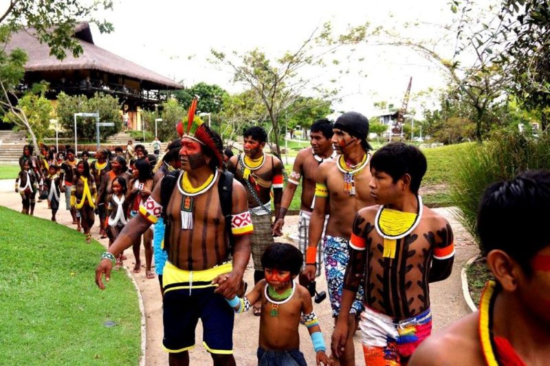 notícia: Índios Kayapo visitam o Mangal das Garças neste fim de semana