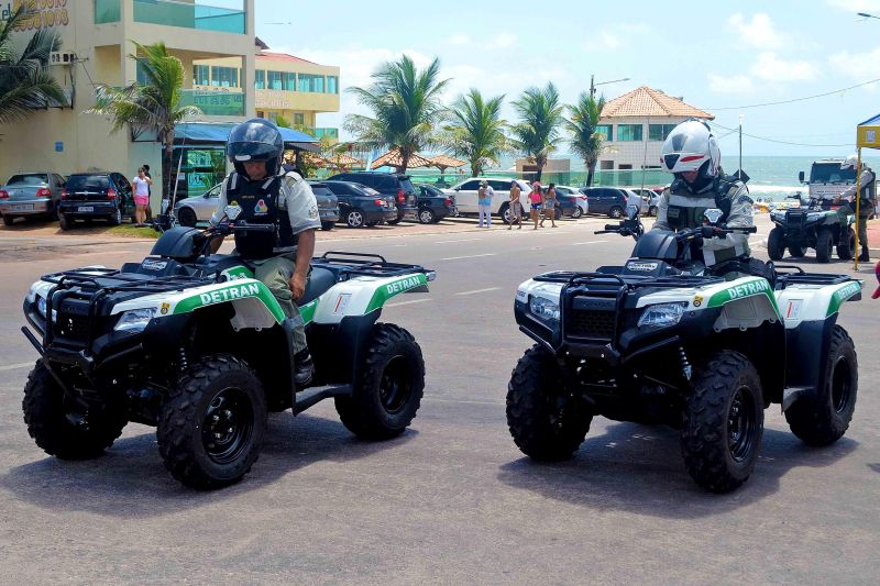 notícia: Detran usa quadriciclos para patrulhar praias de Salinas