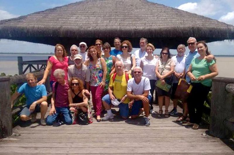 notícia: Grupo de turistas conhece o Mangal das Garças na visita monitorada