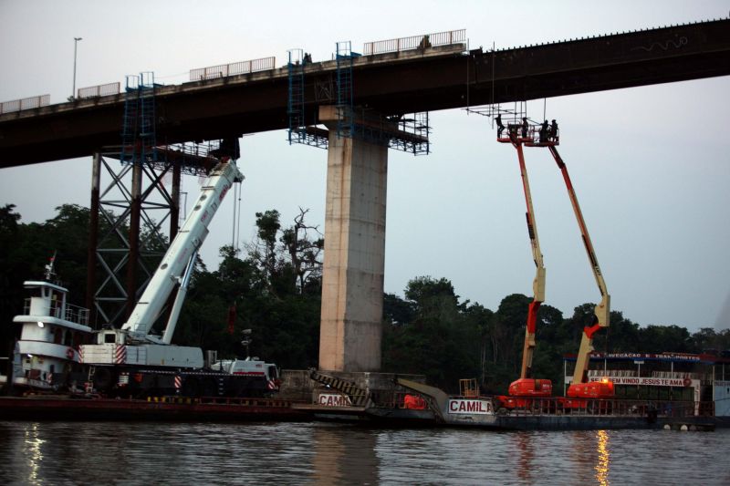 notícia: Começa contagem regressiva para reabertura da ponte sobre o Rio Moju