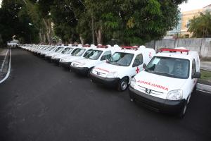 notícia: Novas ambulâncias reforçam a saúde básica em 46 municípios