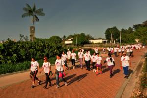 notícia: Sespa realiza caminhada alusiva ao Outubro Rosa no Parque do Utinga