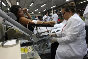 notícia: Atletas doam sangue em campanha promovida pela Seel e Hemopa