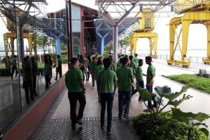 notícia: Alunos de escolas municipais de Belém visitam a Estação das Docas