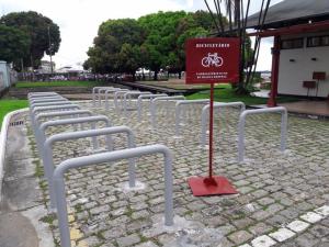 notícia: Ciclistas contam com espaço exclusivo na Estação das Docas