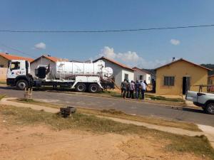 notícia: Cosanpa realiza testes com caminhão hidrojateador
