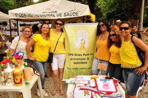 notícia: Praça Batista Campos recebe ação do “Setembro Amarelo”