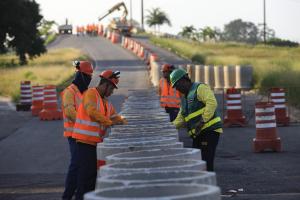 notícia: Obras de interligação iniciam e trânsito flui sem problemas
