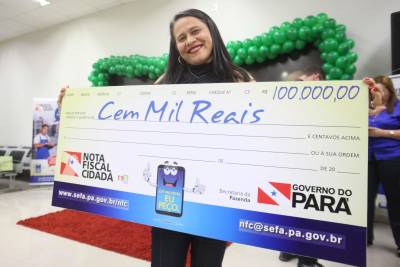 notícia: Prêmio Nota Fiscal Cidadã entrega mais de R$ 500 mil para contribuintes no Pará