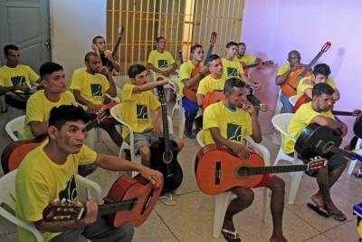 galeria: Detentos são certificados em curso de música pela Fundação Cultural do Pará