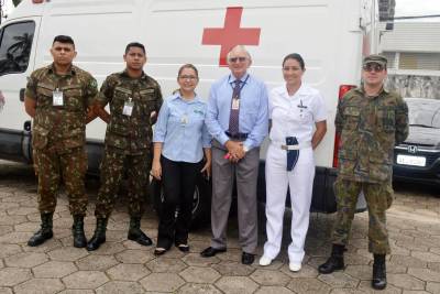 galeria: Brigadistas do Hospital Metropolitano resgatam vítimas em simulação de incêndio