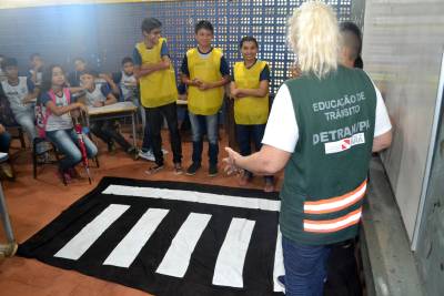 notícia: Escola de Marapanim recebe ação educativa do Detran