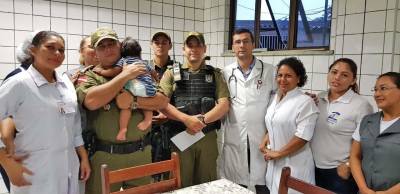 galeria: Resgate de bebê de 9 meses comove policiais militares