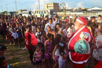 notícia: Segup promove Natal com Segurança para crianças no Portal da Amazônia