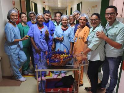 galeria: Crianças ganham “brinquedos de Páscoa” no Hospital Regional de Altamira