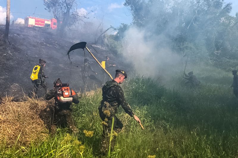 O 9º Grupamento de Bombeiros Militar (9º GBM), sediado em Altamira (PA), ministrou uma "Capacitação em Prevenção e Combate a Incêndio Florestal" a militares do 51º Batalhão de Infantaria de Selva (51º BIS). O treinamento ocorreu neste domingo. 

FOTO: DIVULGAÇÃO / ASCOM EXÉRCITO <div class='credito_fotos'>Foto: Divulgação   |   <a href='/midias/2019/originais/5345_img-20190825-wa0298-2.jpg' download><i class='fa-solid fa-download'></i> Download</a></div>