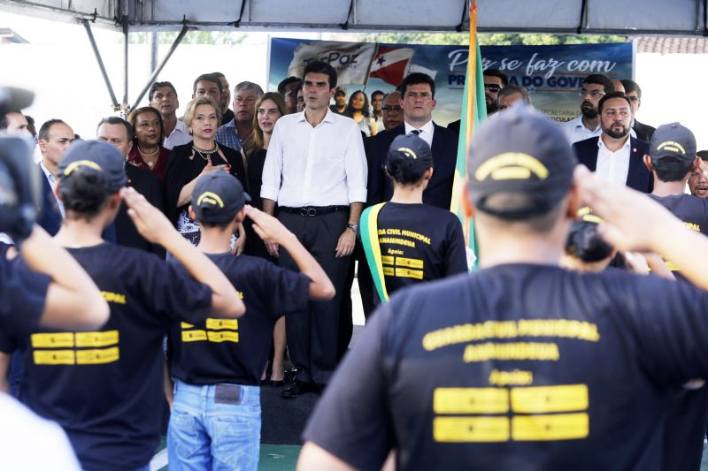  segundo compromisso da visita do ministro Sérgio Moro a Belém, na tarde desta segunda-feira (7), foi uma visita ao Instituto de Ensino de Segurança Pública do Pará (Iesp), no município de Marituba. <div class='credito_fotos'>Foto: Marcelo Seabra / Ag. Pará   |   <a href='/midias/2019/originais/5548_9f8ce76c-969d-5bda-d564-4050647f2d64.jpg' download><i class='fa-solid fa-download'></i> Download</a></div>