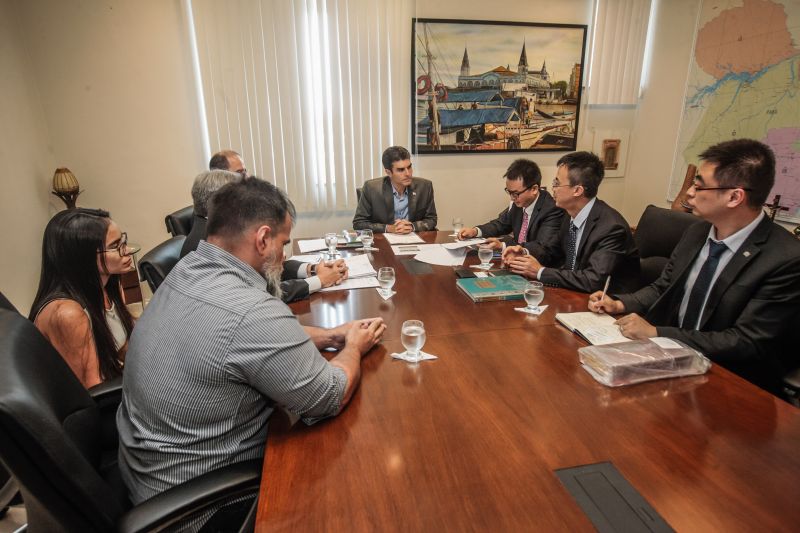 Reuniao com Chineses. Maiores Produtores de Energia Eletrica. <div class='credito_fotos'>Foto: Jader Paes / Agência Pará   |   <a href='/midias/2019/originais/5590_88f2fa69-4551-0e76-3ff2-389d4baf25ec.jpg' download><i class='fa-solid fa-download'></i> Download</a></div>